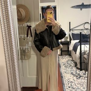 Zara Double Faced Moto oversized Jacket